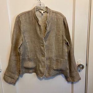 Eileen Fisher linen blazer Petite M